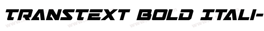 TransText Bold Itali字体转换